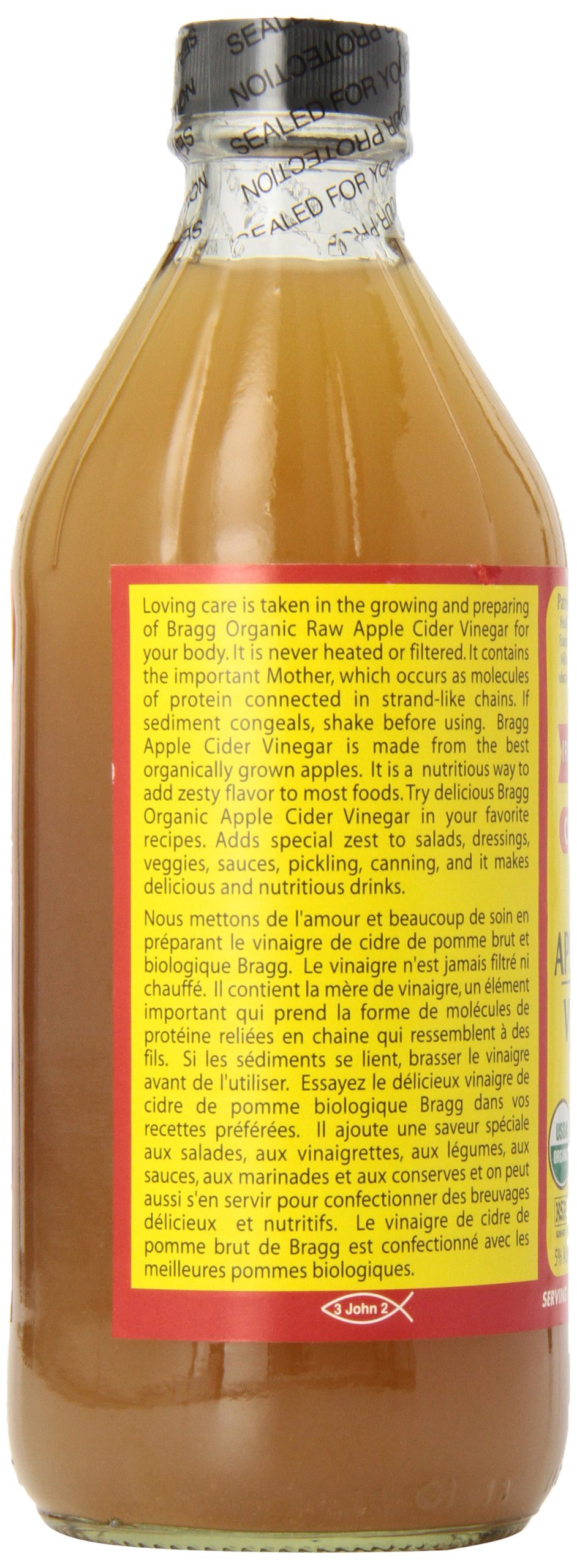 Bragg Live Food Organic Apple Cider Vinegar, 473 ml — view 3