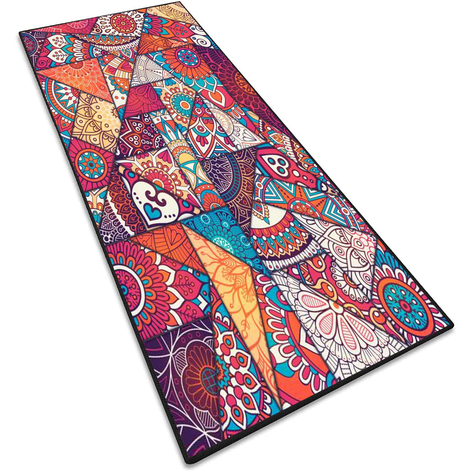 AEREY Door Mat 110x360cm Multicoloured Design Rug Eco-Friendly Thick for Sofa Living Room Bedroom Modern Accent Home Decor
