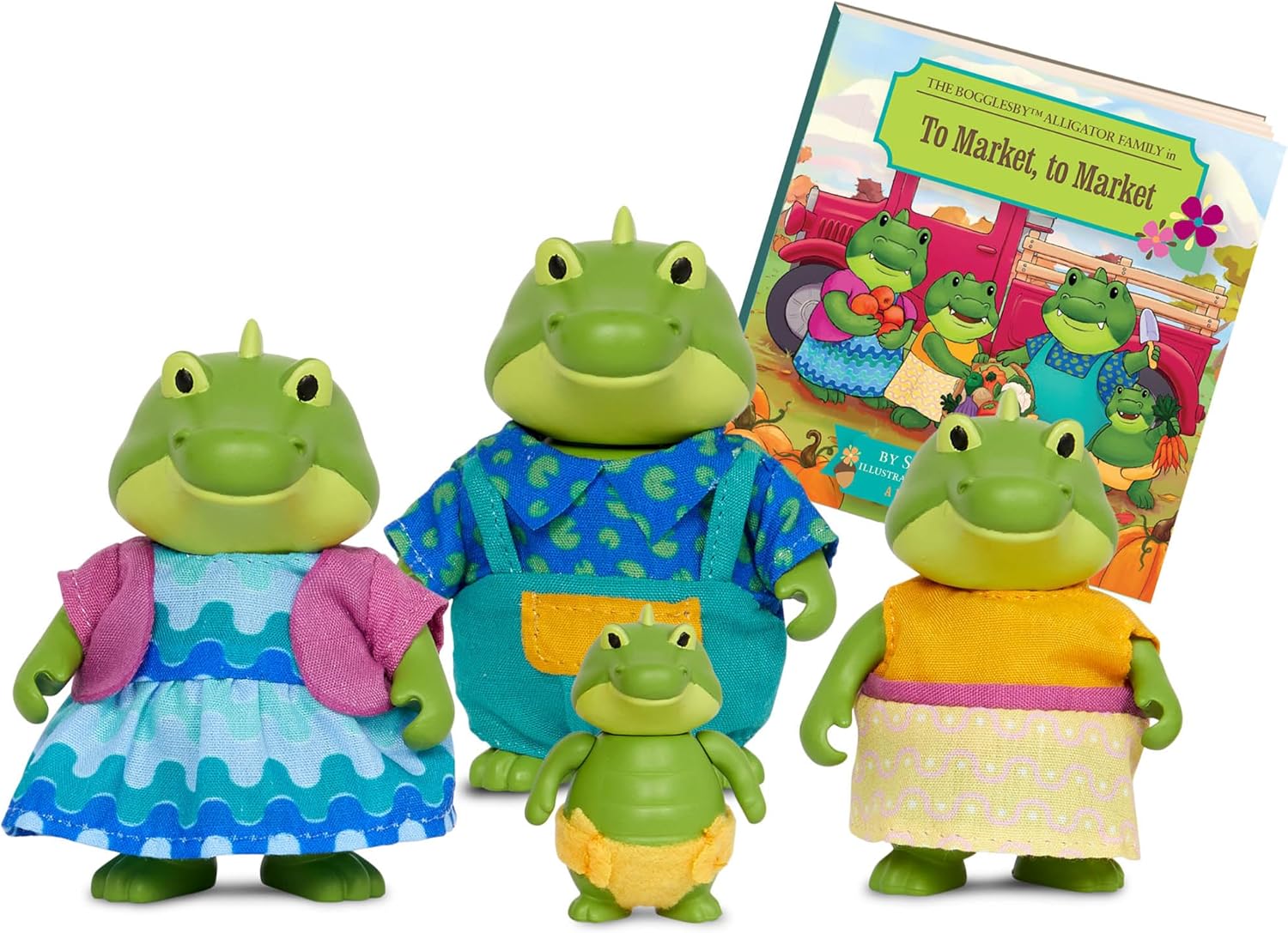 Li'l Woodzeez – Healthnuggle Bear Family Set – 4 Collectible Doll Figures with Storybook – Encourages Imaginative Pretend Play – A Wonderful Gift for Children 3+ Years