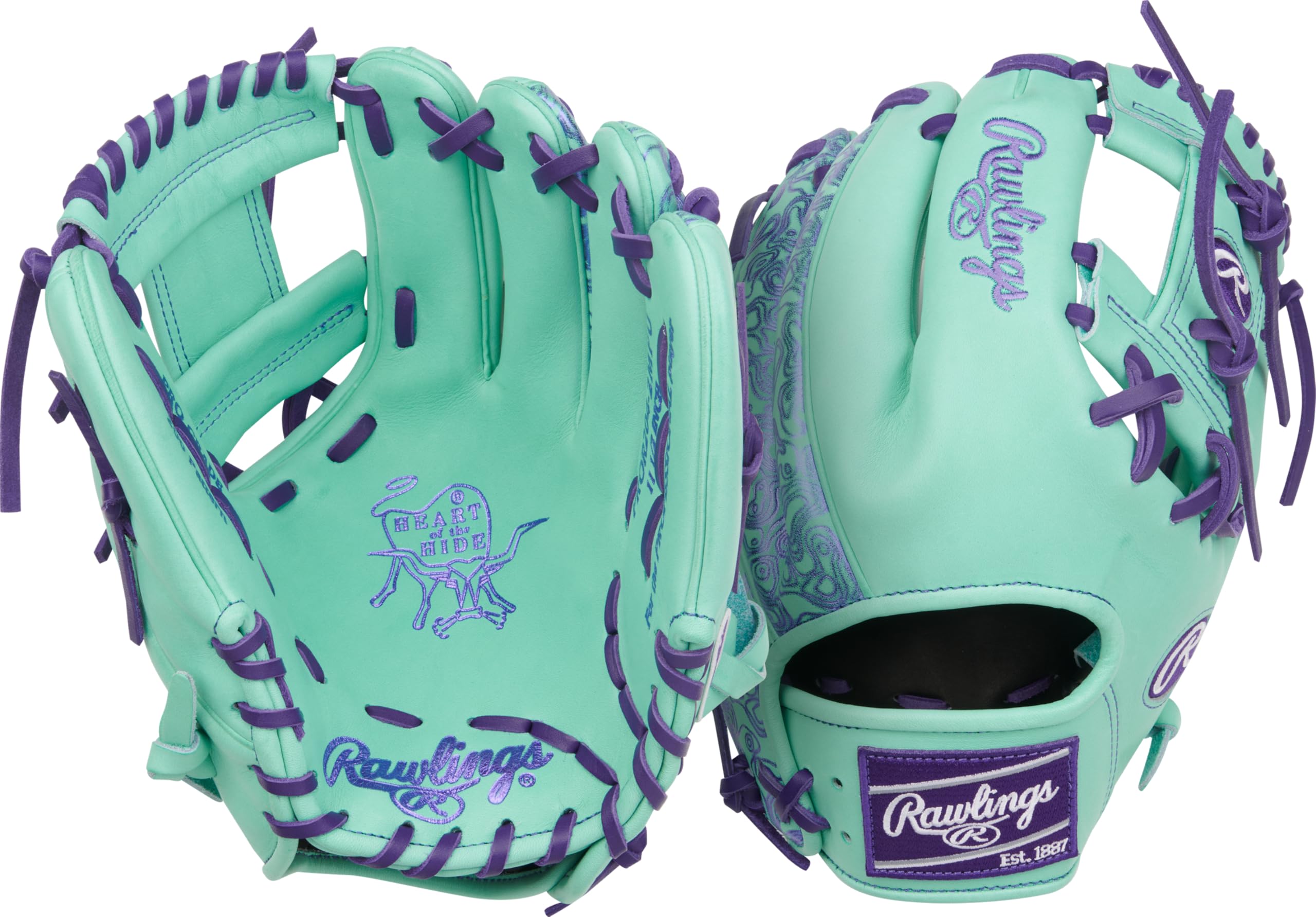 Rawlings| Heart of THE Hide Baseball Glove | Traditional Break-in | Sizes 11.25" - 12.75" | Multiple Styles