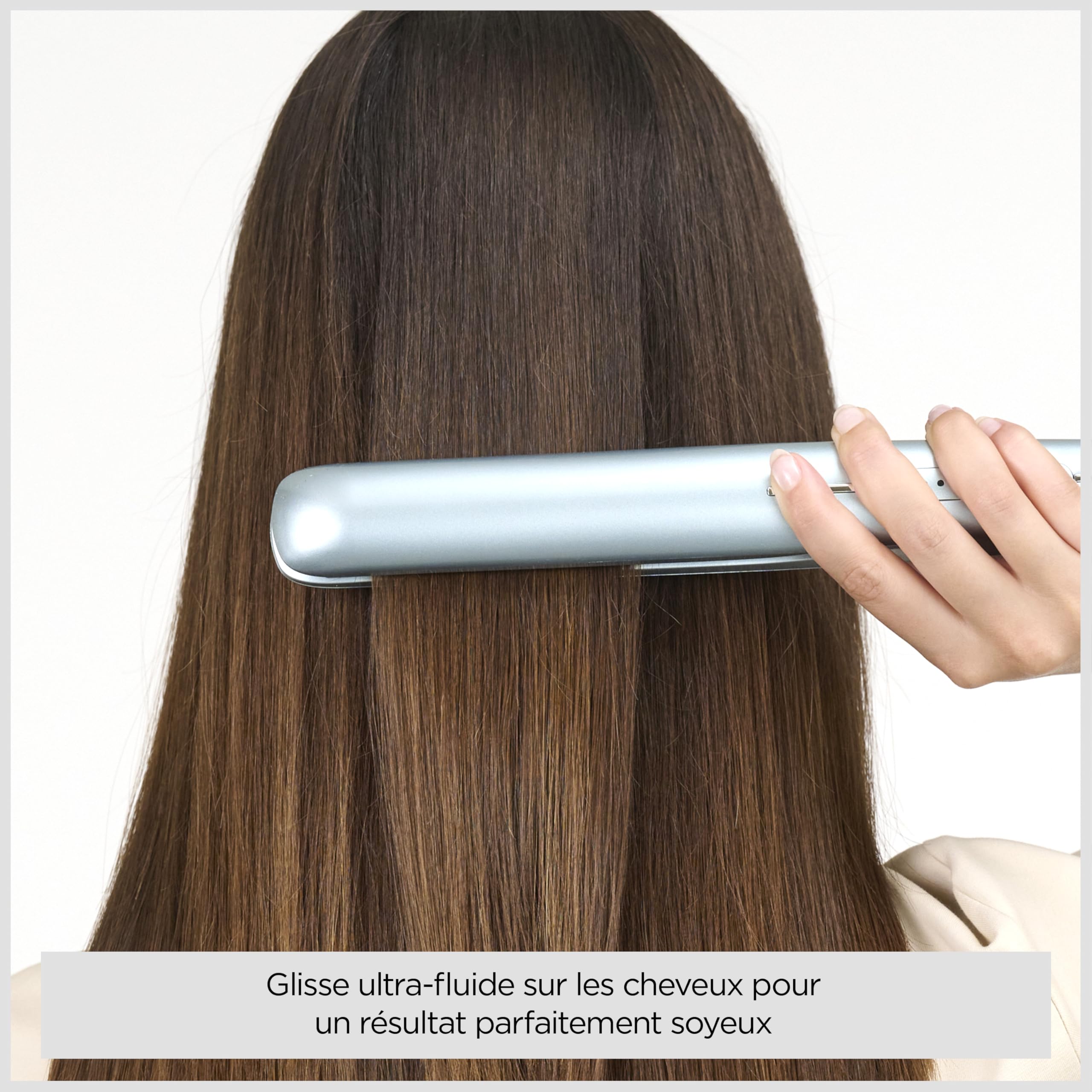BaByliss Lisseur Cheveux Hydro Fusion – Double Technologie ionique, Anti-Frisottis, 5 réglages de température, Chauffe rapide, Arrêt Automatique– Bleu, ST573E