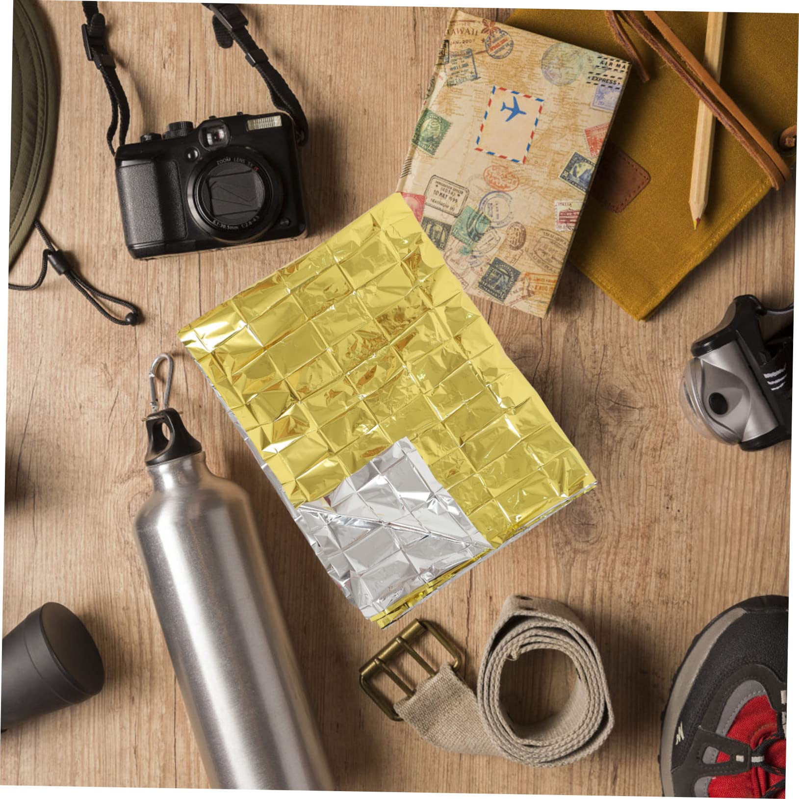 Toddmomy 10piezas Mantas Emergencia Multifuncionales Térmicas para Camping Exteriores Resistente Ligera