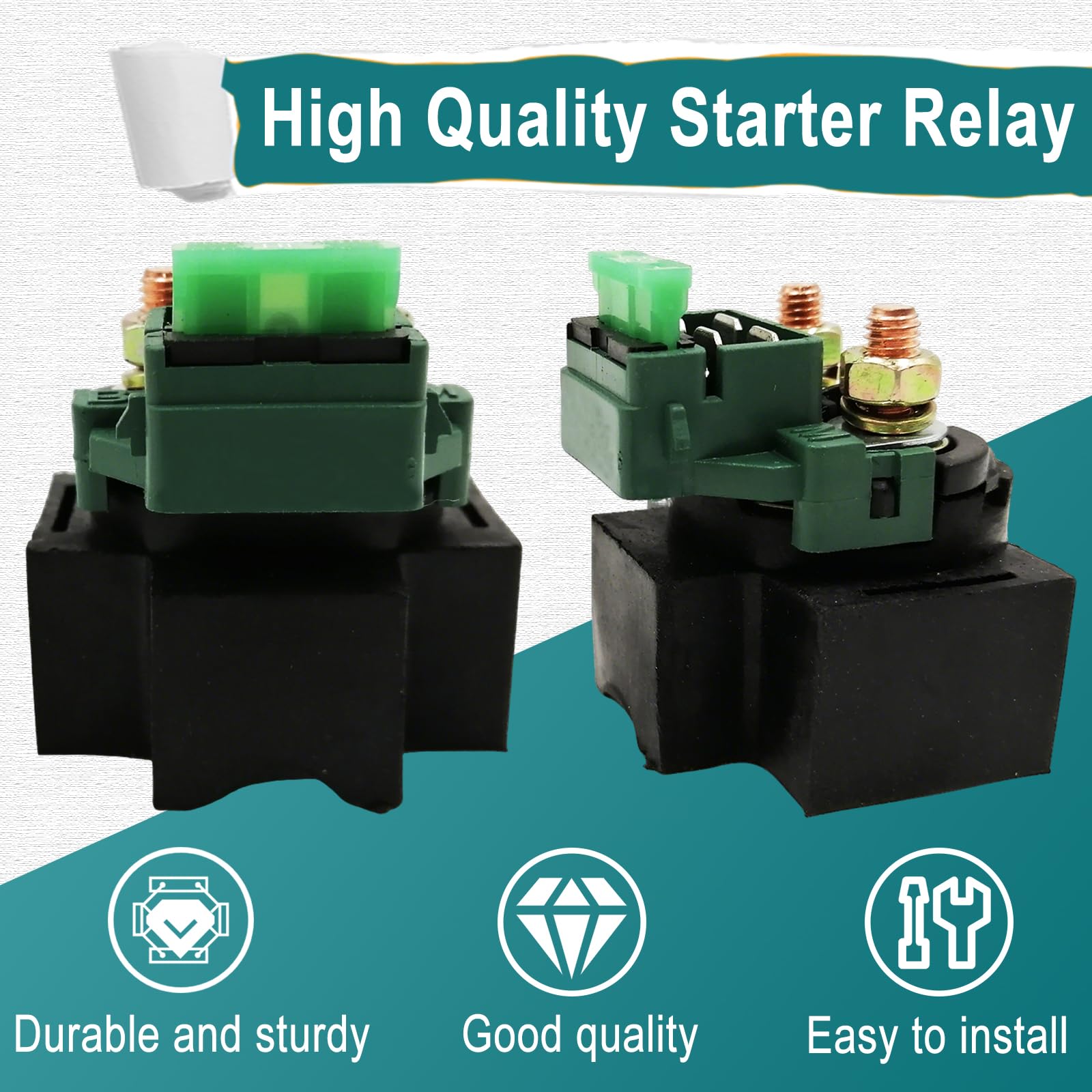 QYMOTO CFMOTO Relè solenoide di avviamento per CFMOTO CFORCE 400 500 600 800 1000 ATV numero parte 9CR6-150310 (2016-2023)
