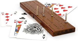 Toyrific | Cribbage Wooden Traditional Board Game with Cards, Boards and Pins