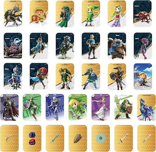 32 mini tarjetas NFC compatibles con TLOZ Zelda Botw Tears of The Kingdom.