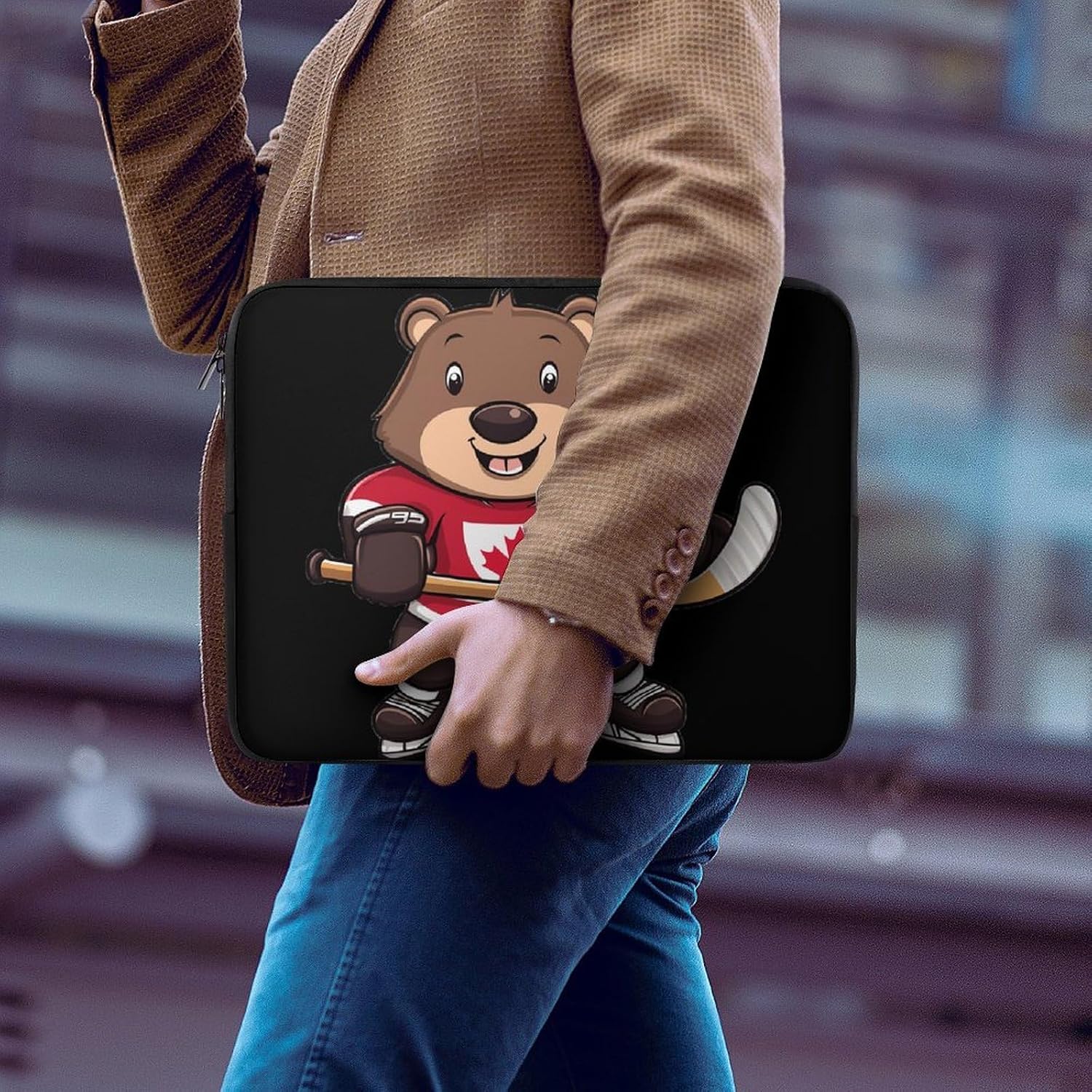 Beaver Hockeys Laptop Case Sleeve Computer Tablet Bag image 2