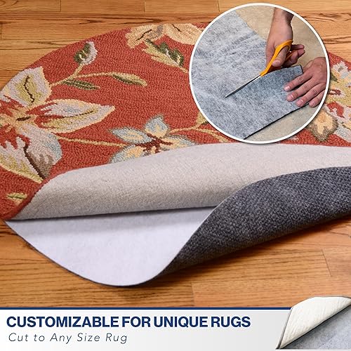 Miniatura 7 de Almohadilla antideslizante para alfombra, agarre de goma reversible, almohadillas antideslizantes para madera dura, vinilo, azulejos, suelos