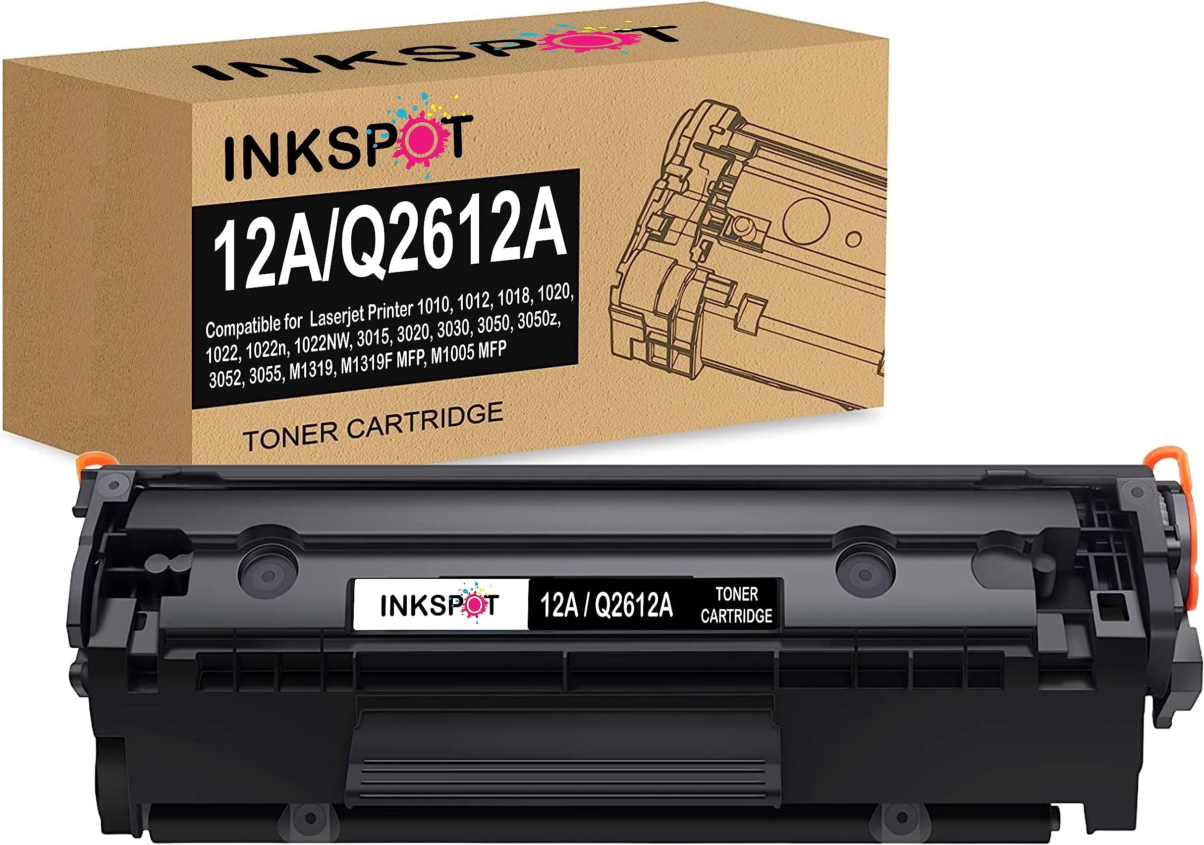 INKSPOT 12A Toner Cartridge for 12A Cartridge for LaserJet M1005 MFP,1020,1010/1012/1018/1022/1022n/1022NW/3015/3020/3050/3050z