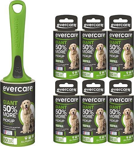 Evercare Pet Bundle - Rodillo gigante para mascotas, paquete de 6, color verde oscuro disponible en Yaxa Peru