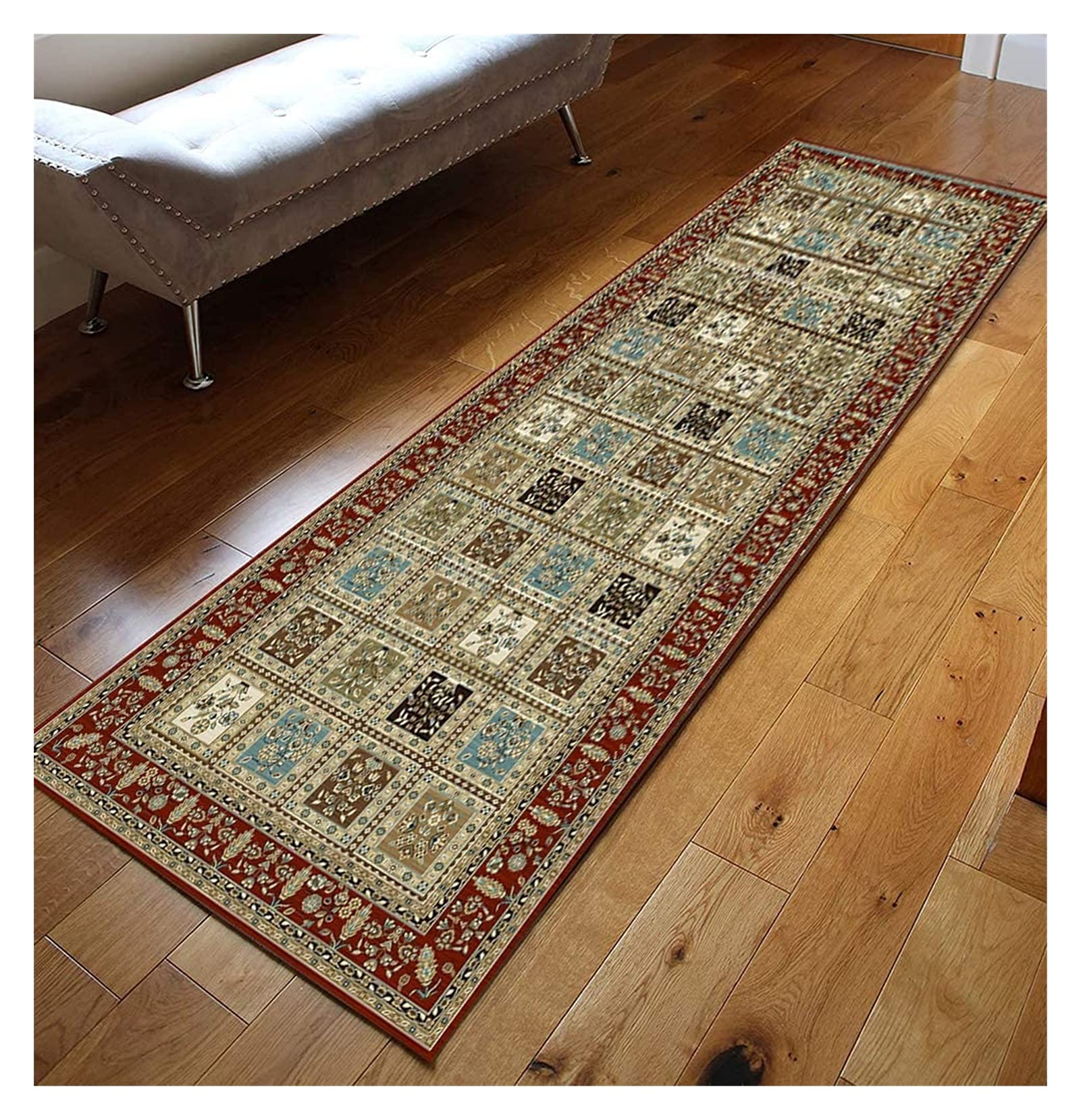 LXESWM Hallway Hall Runners Rug Carpe Runner Rug For Hallway, Geometry Carpet Non-slip Bedroom Floor Modern Design For Corridor/Kitchen/Stairs (Size : 100x250cm)