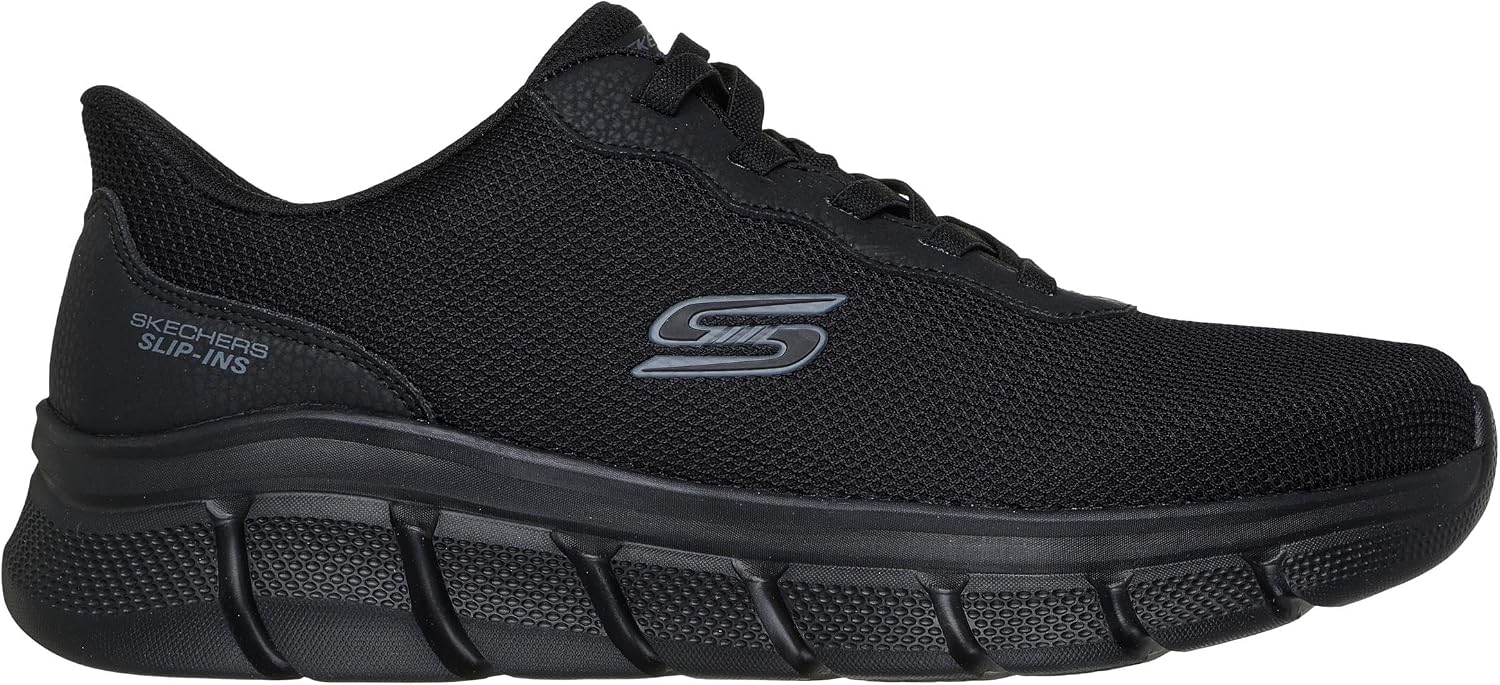 Skechers Men's Bobs B Flex Glacial Edge Sneaker | Casual Shoe, Vegan, Hands Free Slip-Ins, No Tie Fit, Machine Washable, Memory Foam