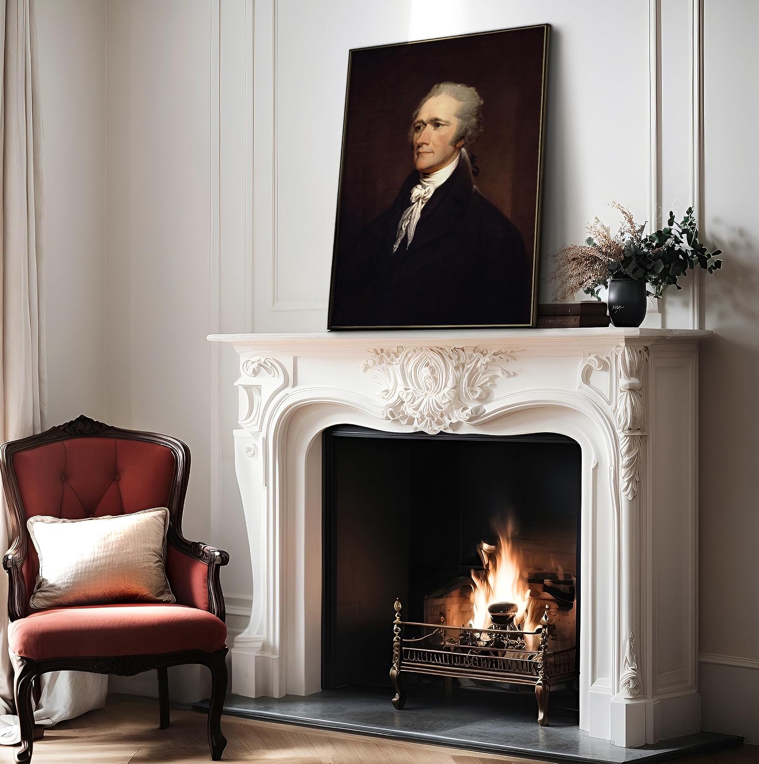 Poster Master Alexander Hamilton Poster - Alexander Hamilton Portrait Print - US Secretary of the Treasury Art - Founding Father Art - Patriotic Print - Great Office Wall Decor - 8x10 UNFRAMED Wall Print