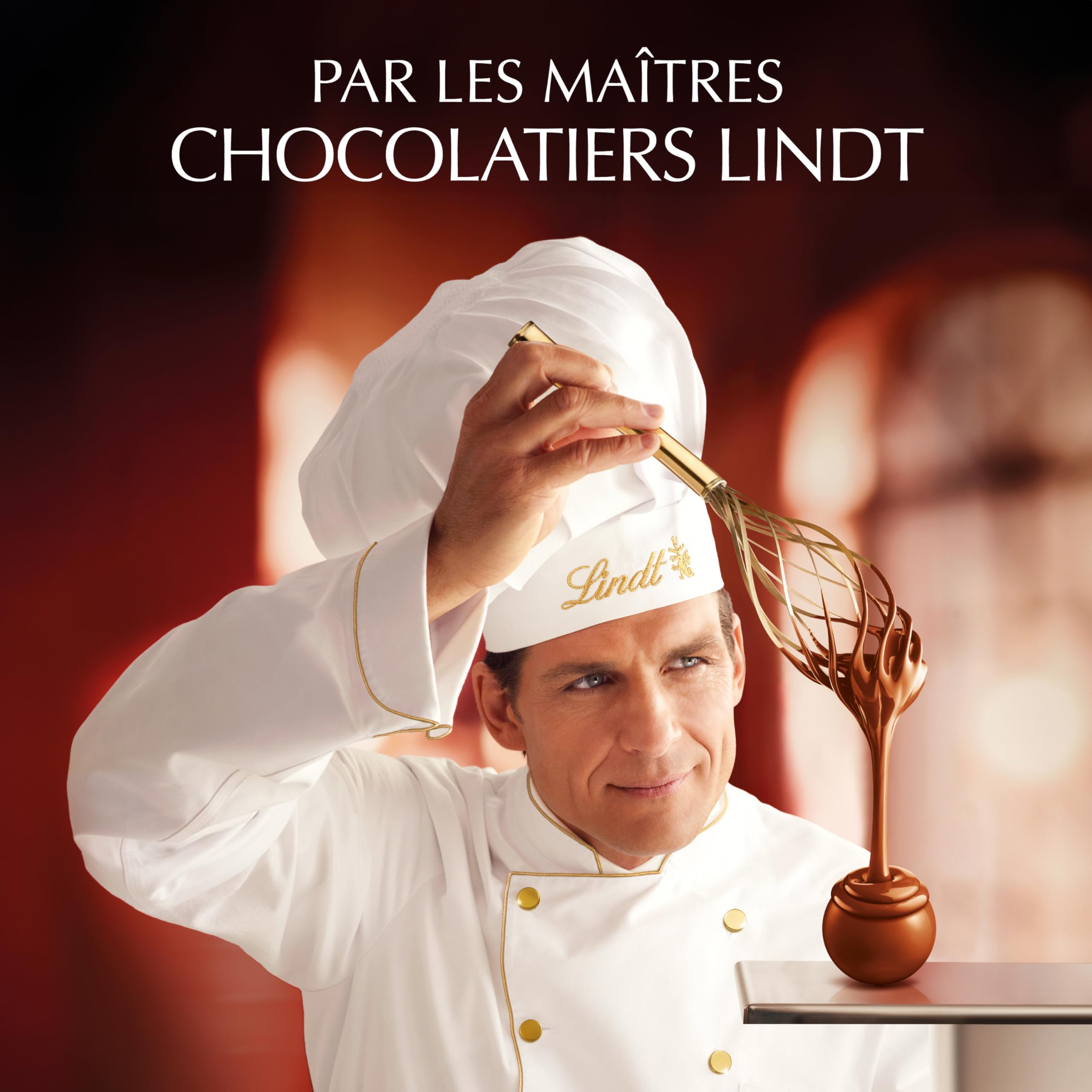 Lindt - Boîte Cadeau LINDOR - Assortiment de Chocolats au Lait, Noisettes, Caramel Pointe de Sel - Cœur fondant - Idéal pour Noël, 287g