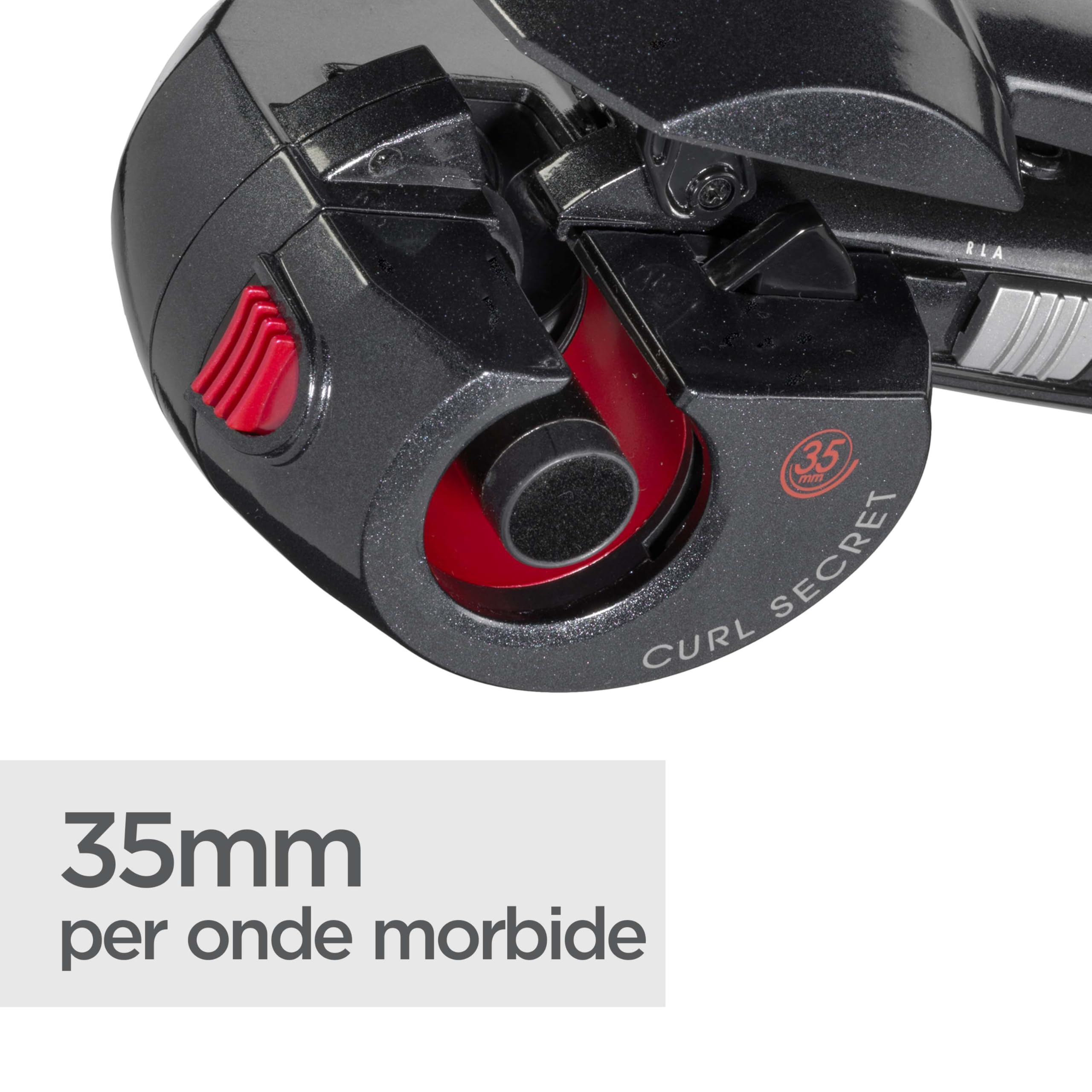 BaByliss Curl Secret Ionic 2, Arricciacapelli automatico, 2 cilindri intercambiabili, Temperature da 190°C a 230°C, Nero, 25-35 mm, C1300E