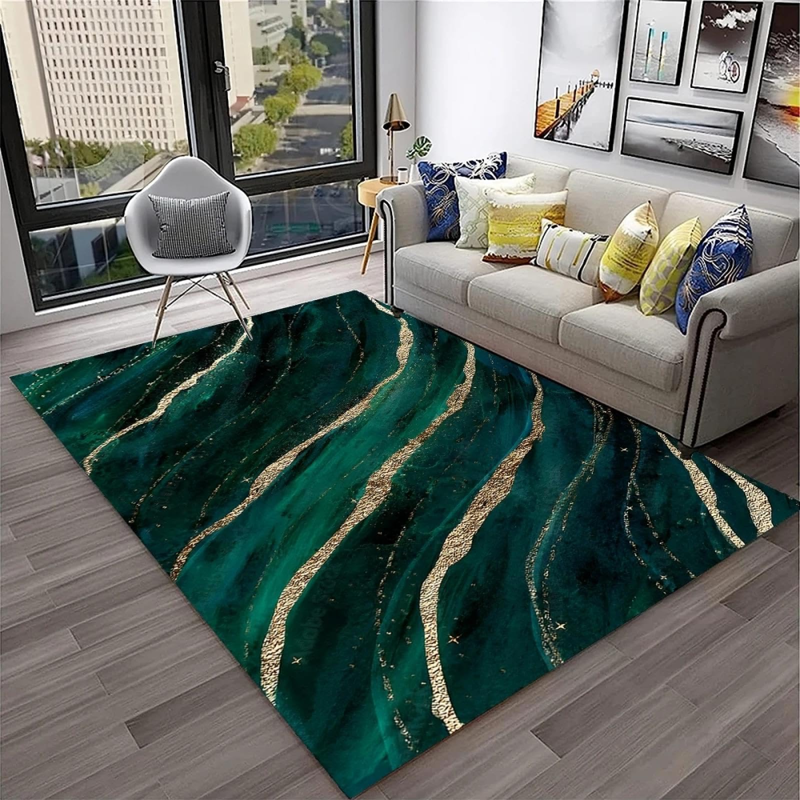 Tapis de sol antidérapant fini les glissades avec le paillasson marbre chic