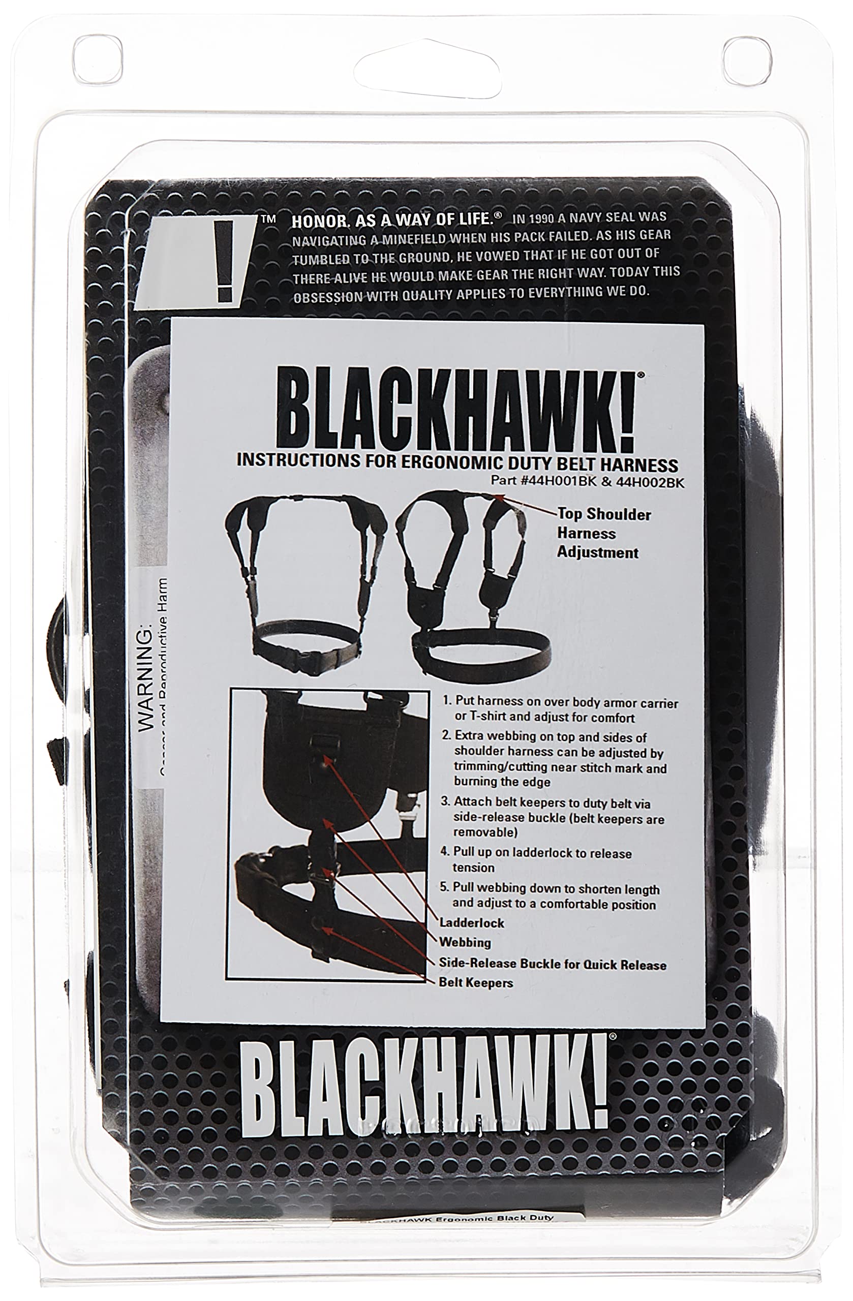 Amazon.co.jp: BLACKHAWK! 人間工学 ブラック デューティベルト