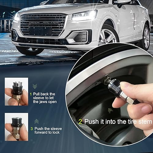 Miniatura 6 de JINKEY Ecualizador de presión de neumáticos dual actualizado con adaptador de acoplador rápido, sistema profesional de inflado de neumáticos de 2