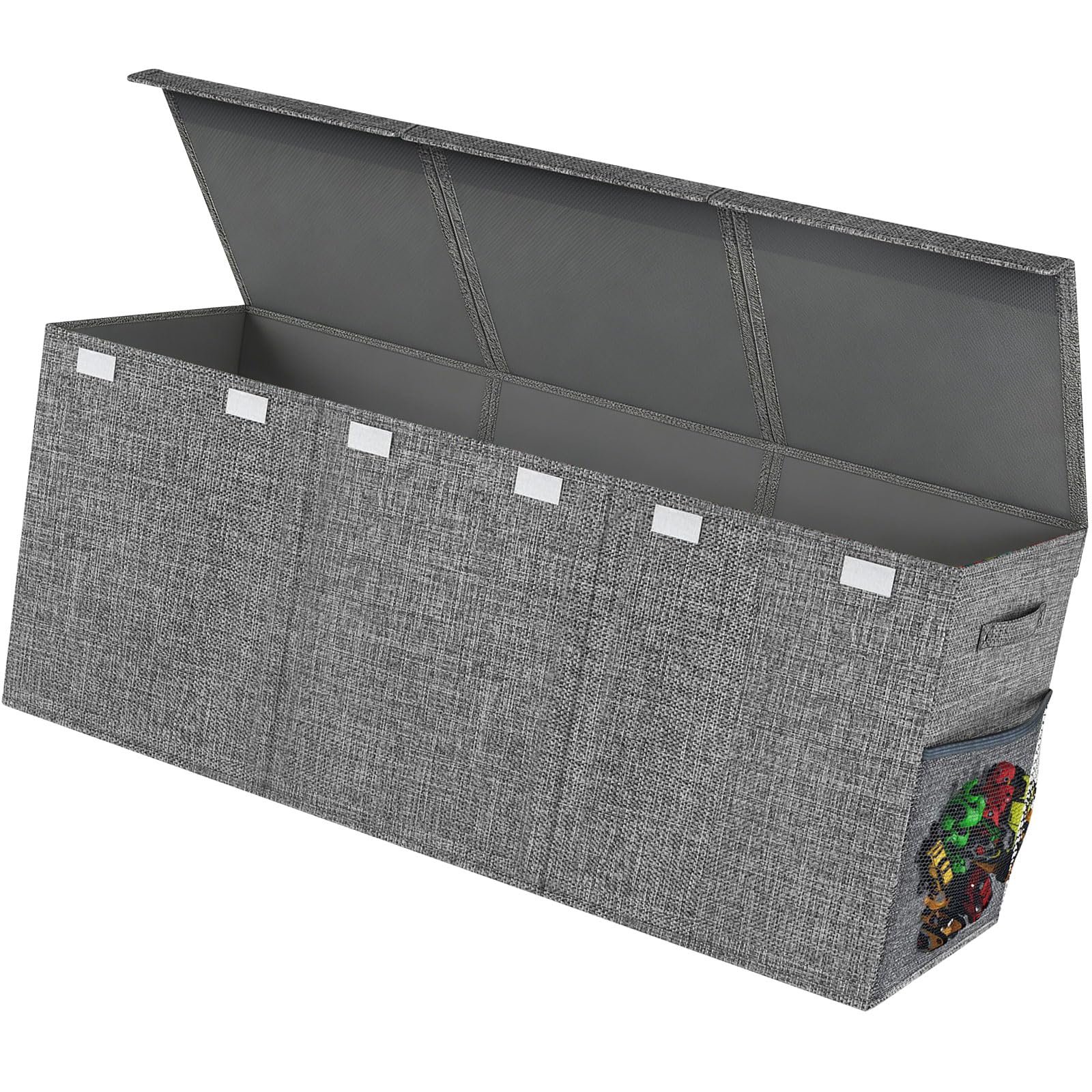 Xinsheinelry Extra Big Fabric Storage Holder Bin for Boys and Girls Having Web Pockets and Sturdy Construction Holder Box Bedroom Organization Storage
