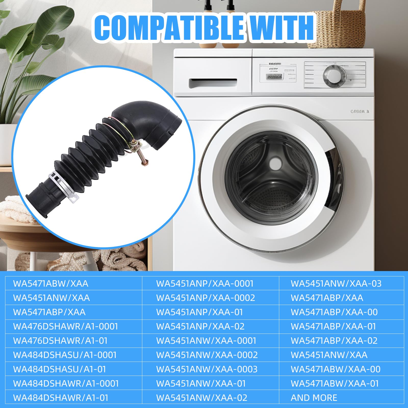 Manguera de drenaje de arandela DC97-17345B, DC97-17345A, DC97-17417A, DC67-00600A para lavadora Samsung, manguera de manguera de lavado a bomba de repuesto DC97-16781A, DC97-17345B, DC67-00684A