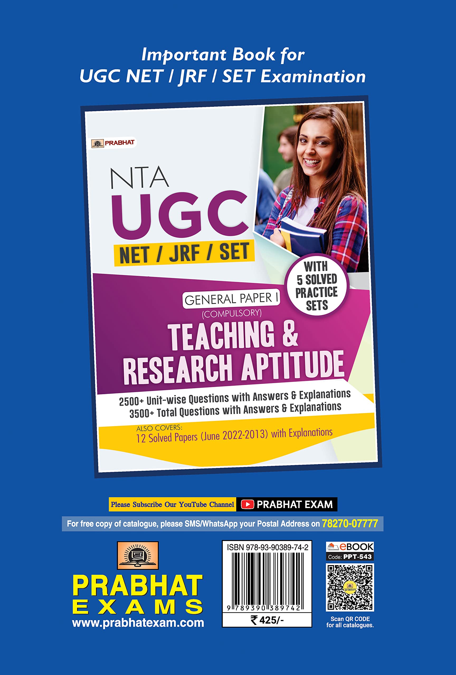 NTA UGC Paper 1 - NET/SET/JRF General Paper 1 (Compulsory) Teaching & Research Aptitude 27 Solved Papers (2022-2006) & 35 Practice Sets