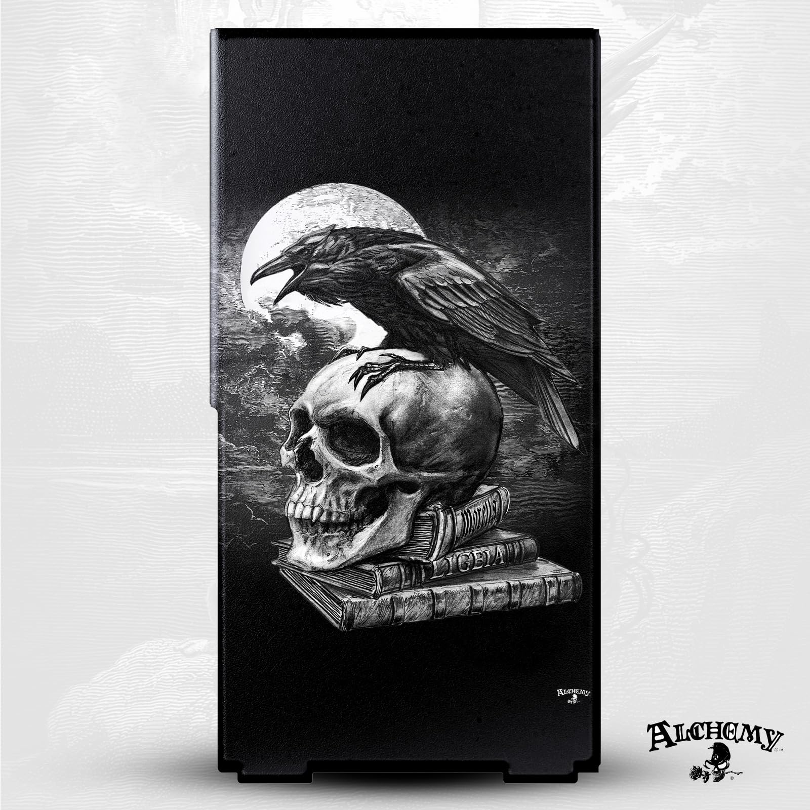 Head Case Designs Offizielle Alchemy Gothic Poes Rabe Gotik Spielekonsolen Wickeln kompatibel mit Xbox Series X