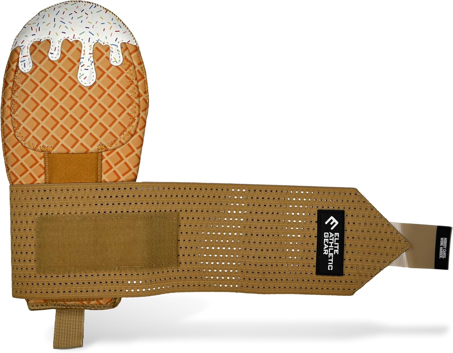Sliding Mitt for Baseball & Softball - Youth & Adult - Multiple Designs (White Ice Cream, Adult)