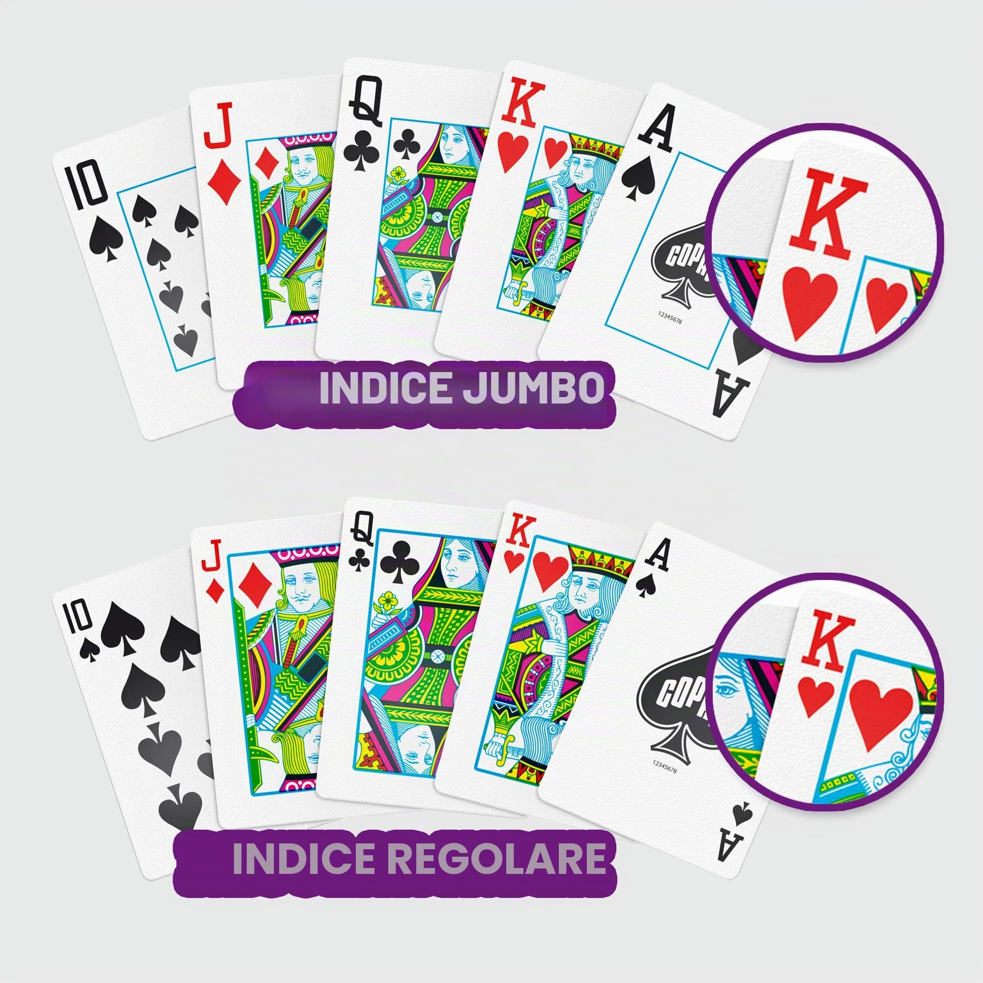 Copag Bridge Size Jumbo Index 1546 - Carte da gioco (Black Gold Setup)