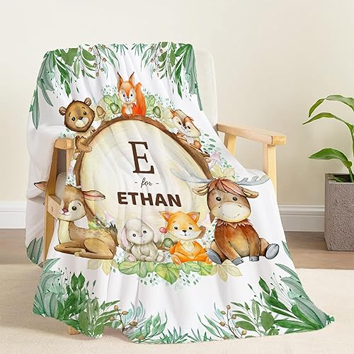 Miniatura 258 de Butterfly Custom Baby Blanket with Name Personalized Baby Blanket for Girl Boy Birthday Chirstmas Gift Customized Baby Receiving Blanket for Newborn