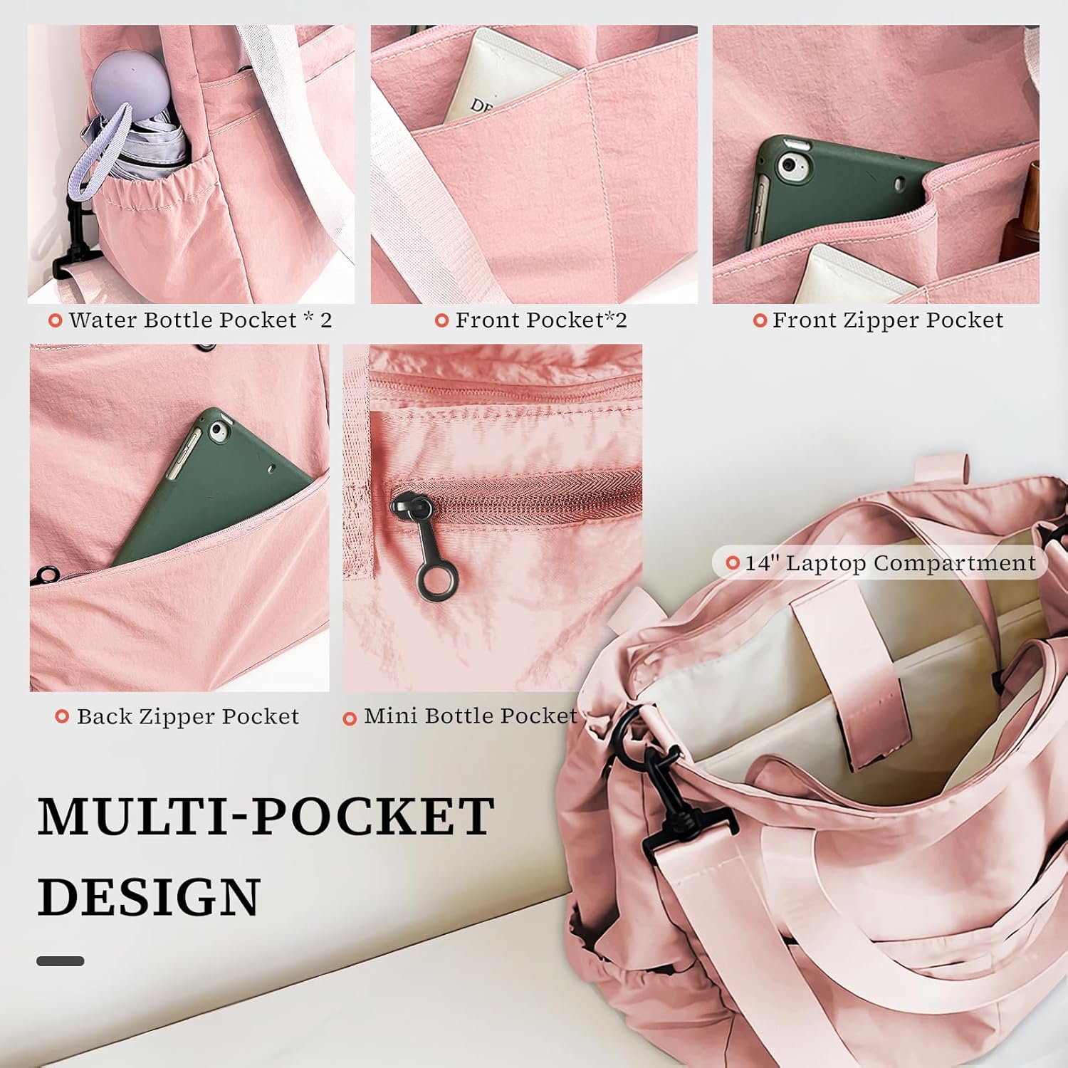 Bolsa tiracolo feminina de viagem com compartimento para laptop e academia, bolsas de ombro, caminhadas, trabalho, rosa, carry on, Bolsa de viagem 3 em 1: mochila, bolsa… em promoção! Veja a oferta e mais achadinhos de Bolsas 6 Hoje é o melhor dia para comprar Bolsa tiracolo feminina de viagem com compartimento para laptop e academia, bolsas de ombro, caminhadas, trabalho, rosa, carry on, Bolsa de viagem 3 em 1: mochila, bolsa… com aquele preço maroto! Promoção! Aproveite a oferta! 6