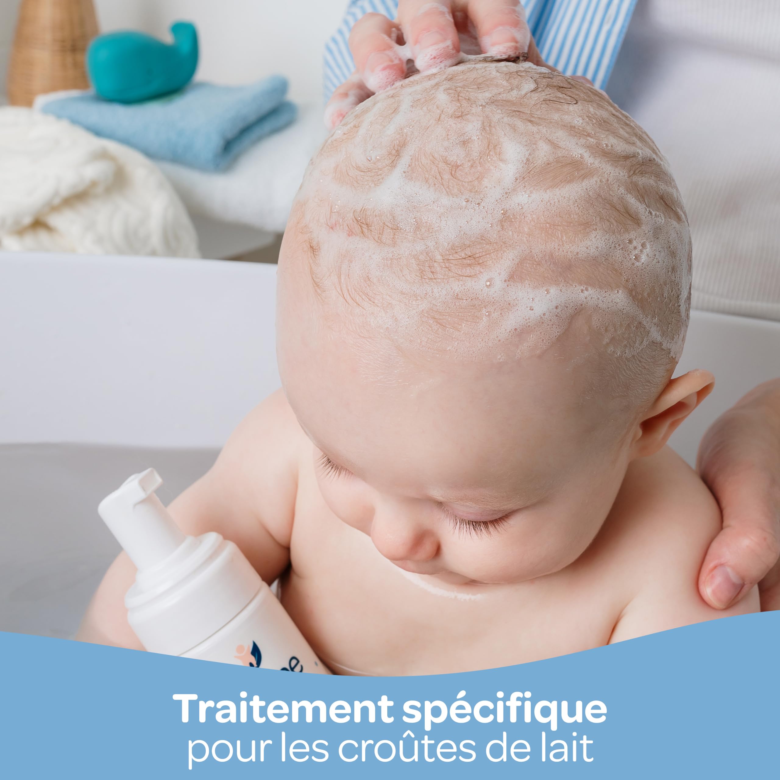 Biolane BBIOLANE - Szampon dla niemowląt ze skórkami mlecznymi 150ml - delikatny zabieg - 98% naturalny - kojący - testowany dermatologicznie - wyprodukowany we Francji
