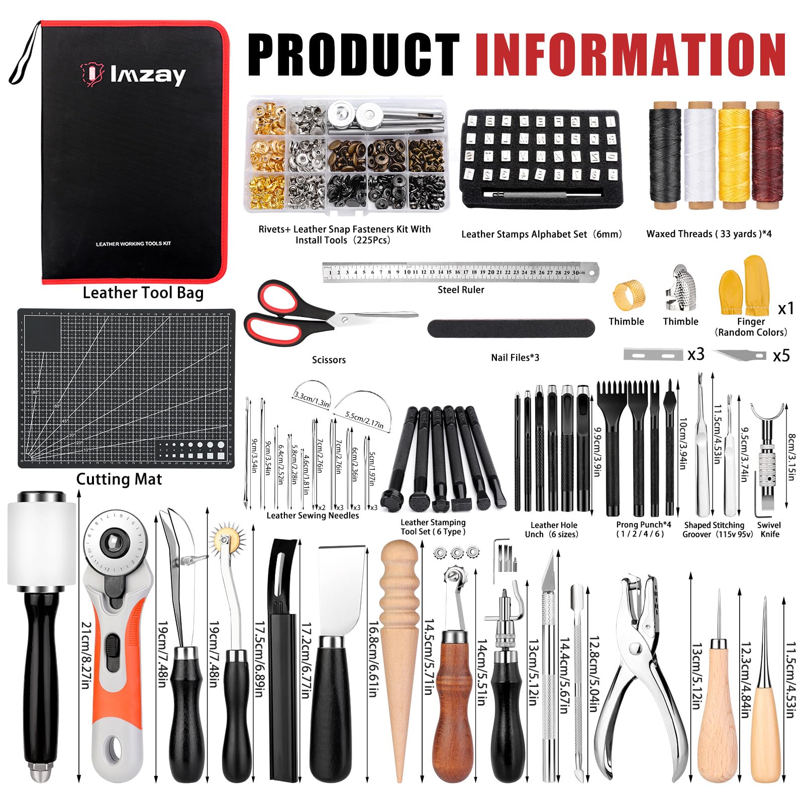 Leather Working Kit - 415 Pcs Tools -2 Leather Working Kit - 415 Pcs Tools -2