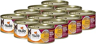 Nulo Finely Minced Chicken & Tuna Wet Canned Cat Food, 2.8 Ounce (Pack of 12)