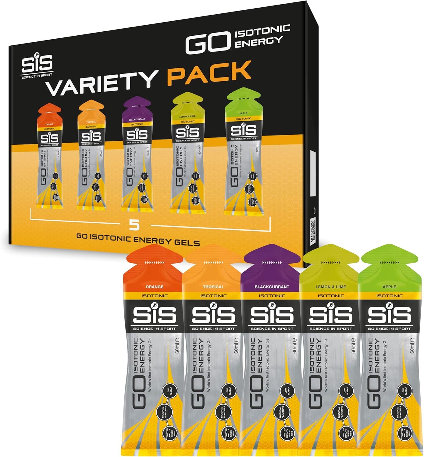 Science In Sport GO Isotonic Energy Gels, Running Gels with 22 g