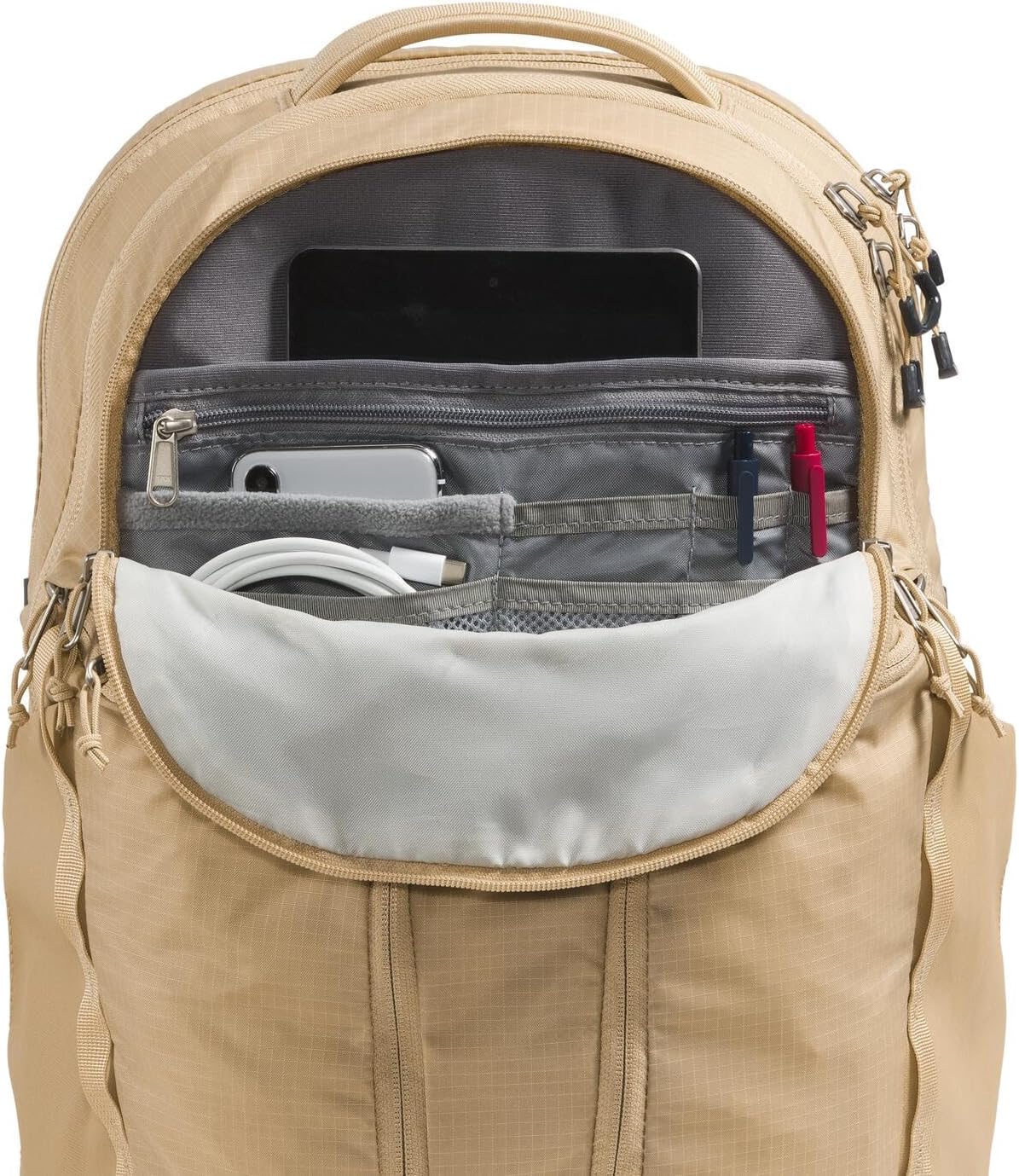 The North Face Women's Surge Commuter Laptop Backpack - PFAS Free, Khaki Stone, One Size - Image 3