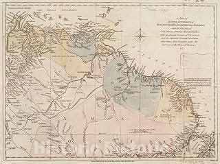 Historical Map, 1781 A map of The Dutch settlements of Surinam, Demerary, Issequibo, Berbices, and The Islands of Curassoa, Aruba, Bonaire, et Cetera, Vintage Wall Art : 44in x 35in