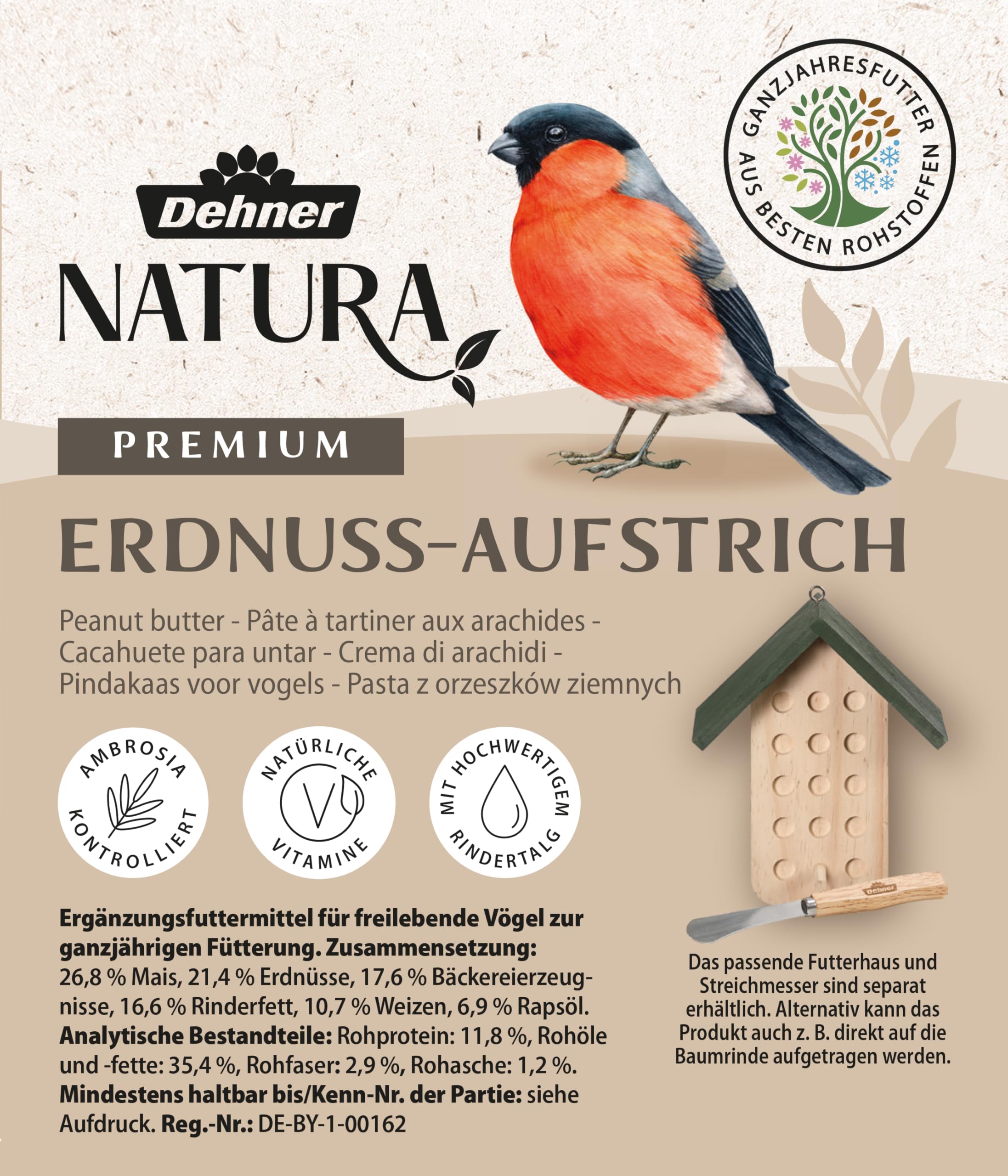 Mangime Per Uccelli Selvatici Dehner - Arachidi Tritate Senza Guscio | Alimento Energético Per Cinciallegre, Pettirossi - Foto 4