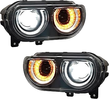 Amazon.com: POKIAUTO LED Headlights for Dodge Challenger 2008-2014
