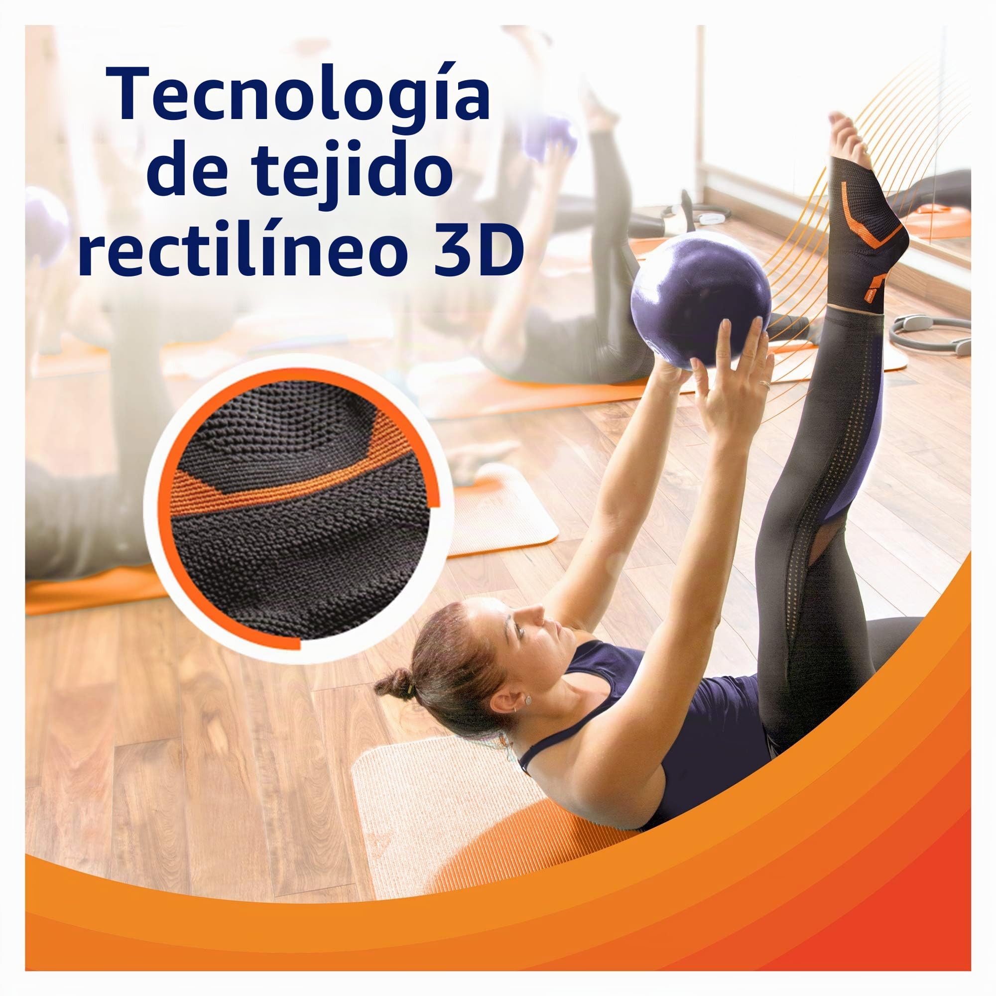 Tobillera Derecha Con Tecnología 3D, Ayuda en la Movilidad de la Articulación, Sin Medicamentos, Talla S, 1 Unidad