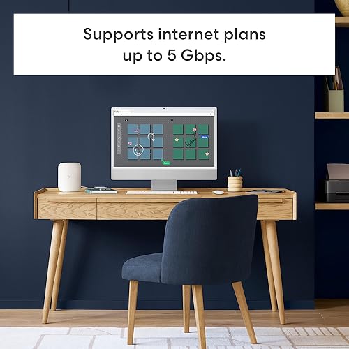 Miniatura 6 de Router Wi-Fi 7 triple banda Tienda eero Pro 7 (modelo más reciente) Compatible con planes de internet de hasta 5 Gbps, cobertura de hasta 8000 pies
