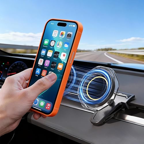 Soporte magnético para teléfono celular de automóvil, soporte de teléfono celular con ventilación de aire solo para Tesla Model YModel 3 Highland
