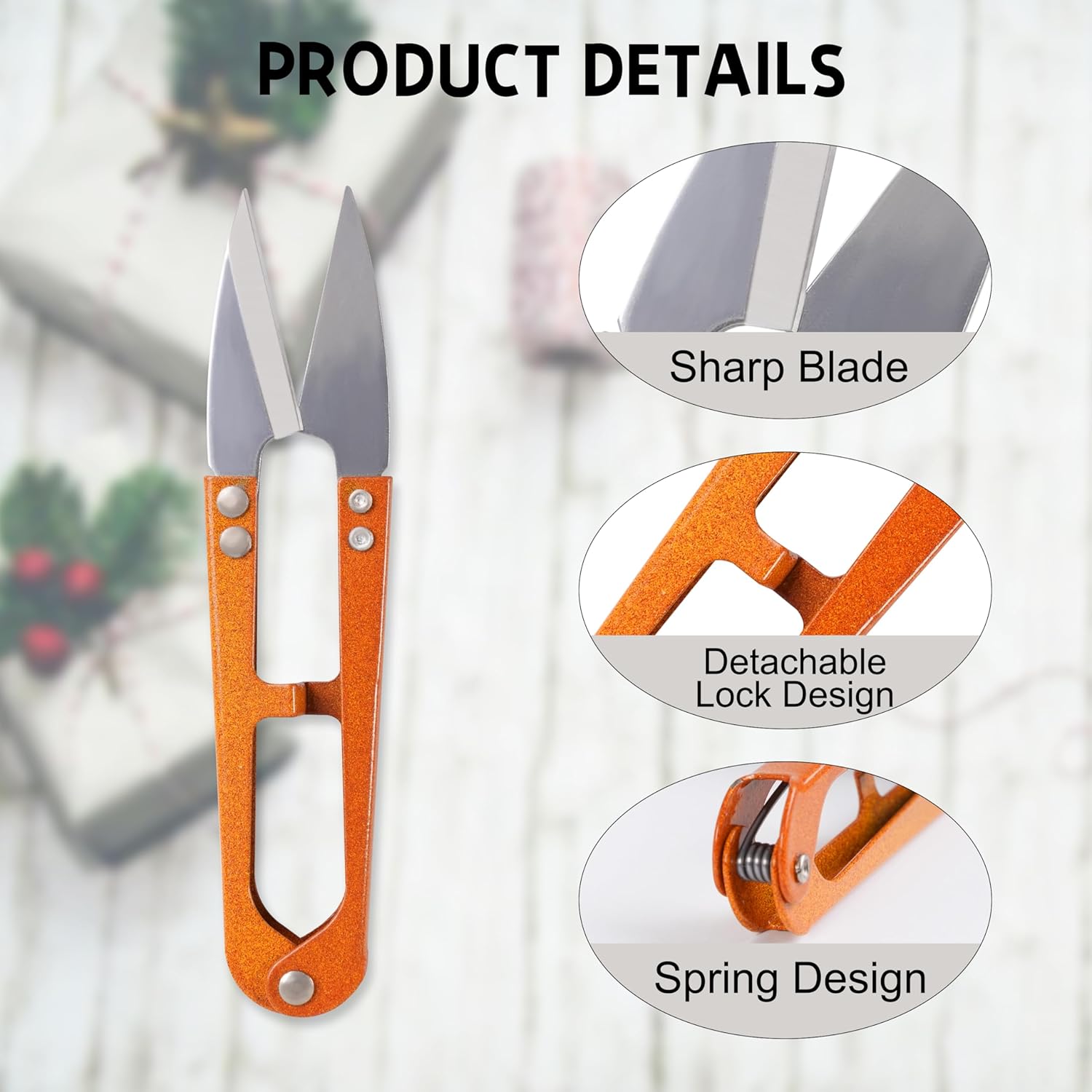9 Pcs 4.1 Inch Sewing Scissors Thread Snips, High-Carbon Steel Yarn Snips, Thread Snippers, Sewing Snips Thread Cutter Scissors for Stitch, Knitting, Mini DIY Supplies, Crafts