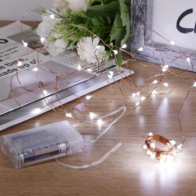 Sanniu Fairy Lights 2-Pack 5m Battery Operated