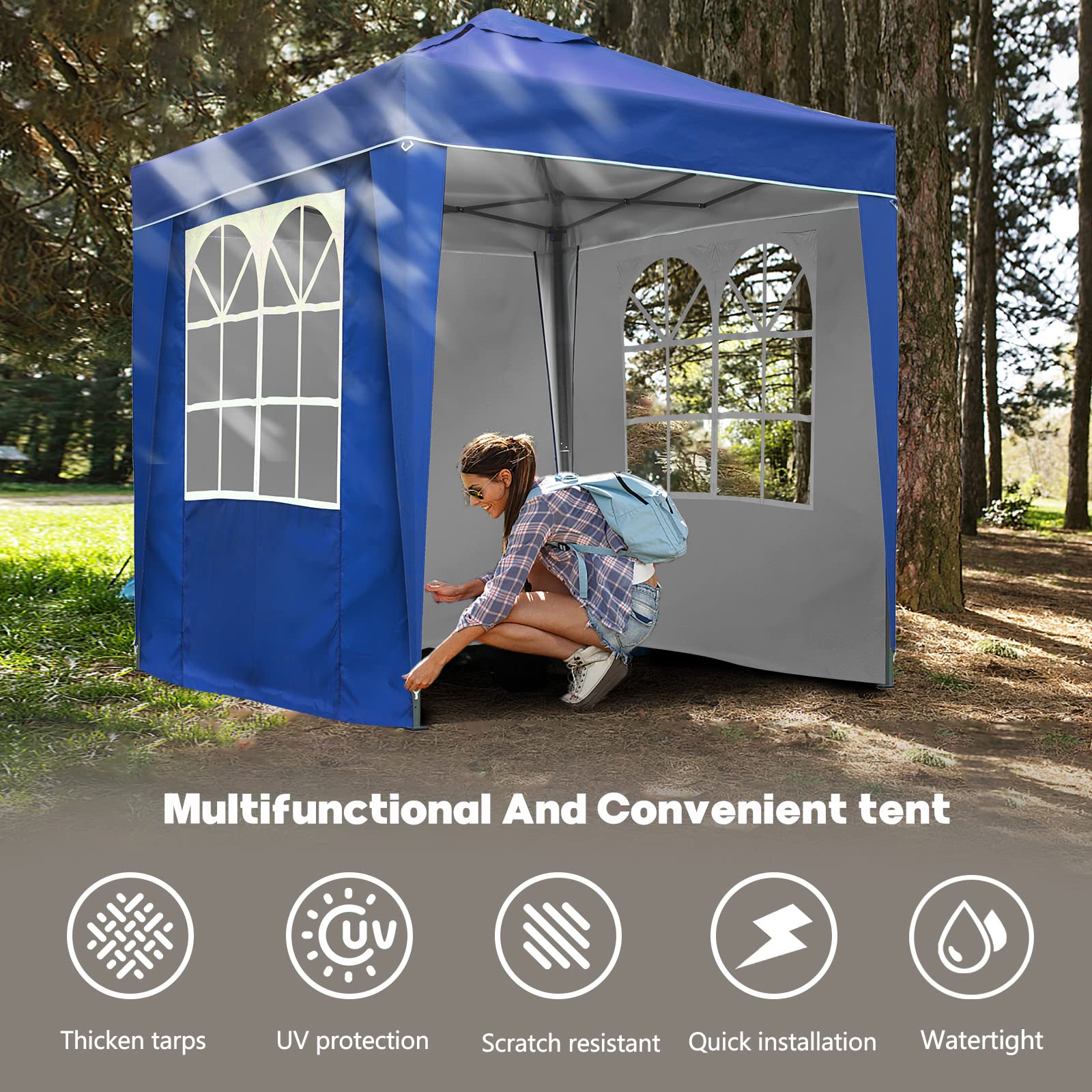 SANHENG Gazebo pop up, tenda pop-up con pesi, completamente impermeabile, gazebo ideale per feste all'aperto e campeggio