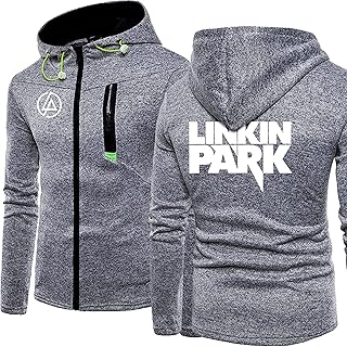 Men's Hoodie Sweatshirt Jacket For Linkin Park Print Baseball Jacket Unisex Hooded Tops Long Sleeve Casual Spring And Autumn Jacket - Teen Gift