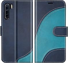 Case for OPPO A91, PU Leather Case for OPPO A91, Magnetic Book Case with Card Slots, Blue