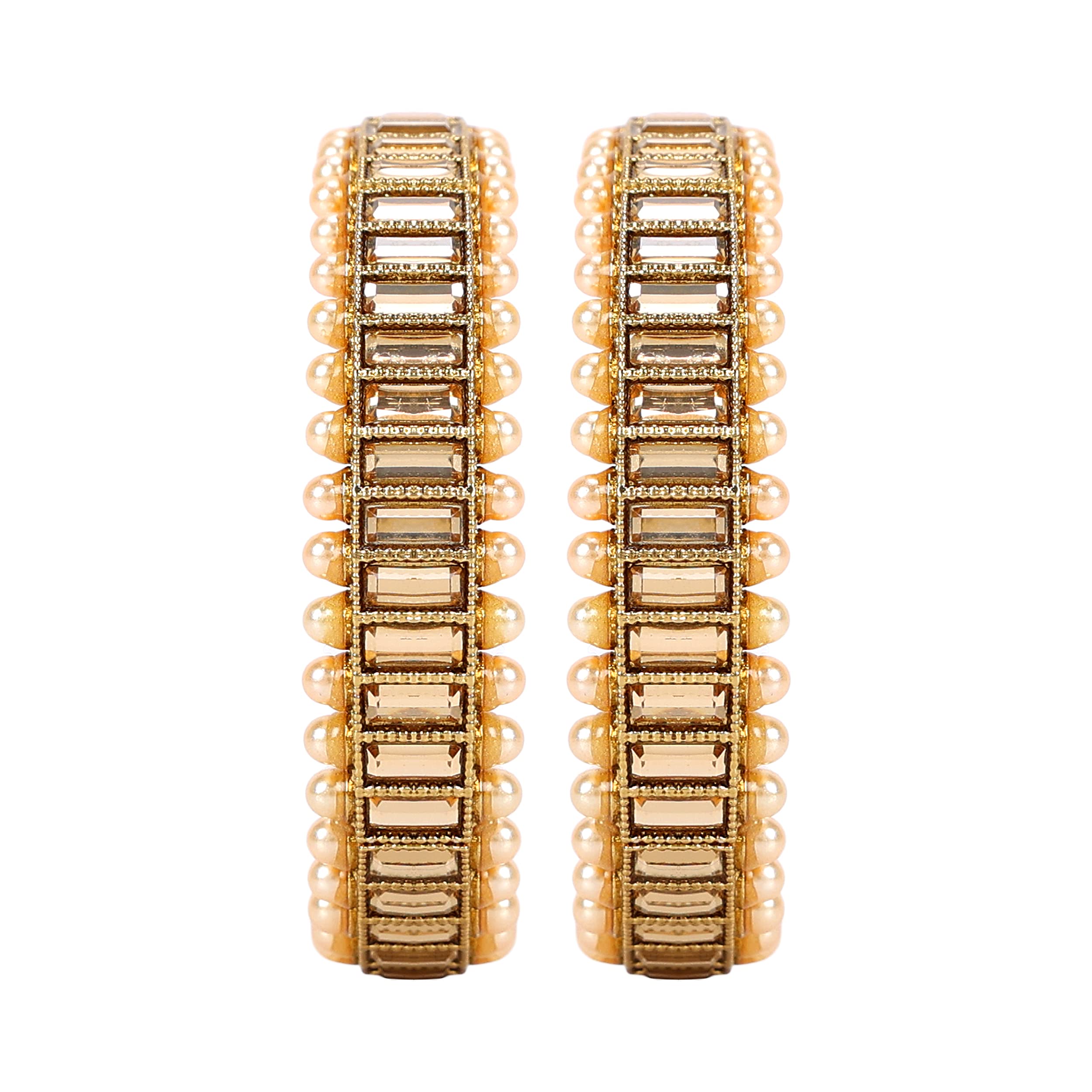 Plated Bangles Set for Women (2.8) - Elegant Jewelry Accessories