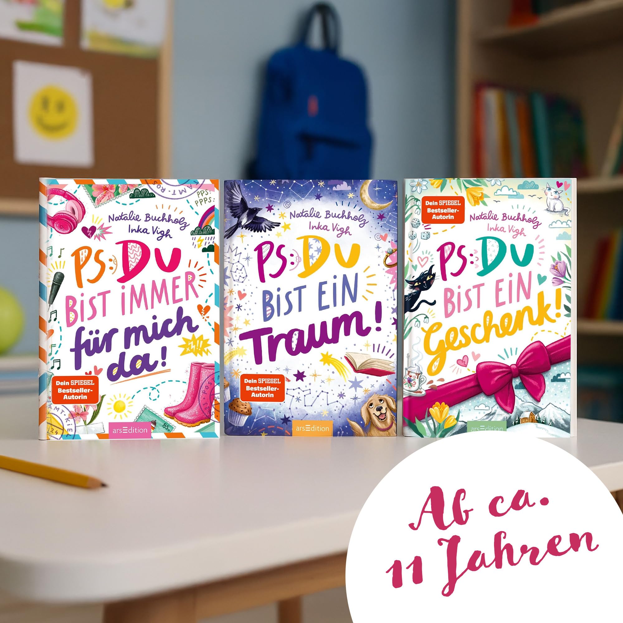 Natalie Buchholz – PS: Du bist die Beste! Bücherreihe Band 1-6 – Für alle ab 11 Jahren, die Chaos, Spaß und Freundschaftsthemen lieben – Freundschaft, Schule und Teenager – mit exklusivem Lesezeichen