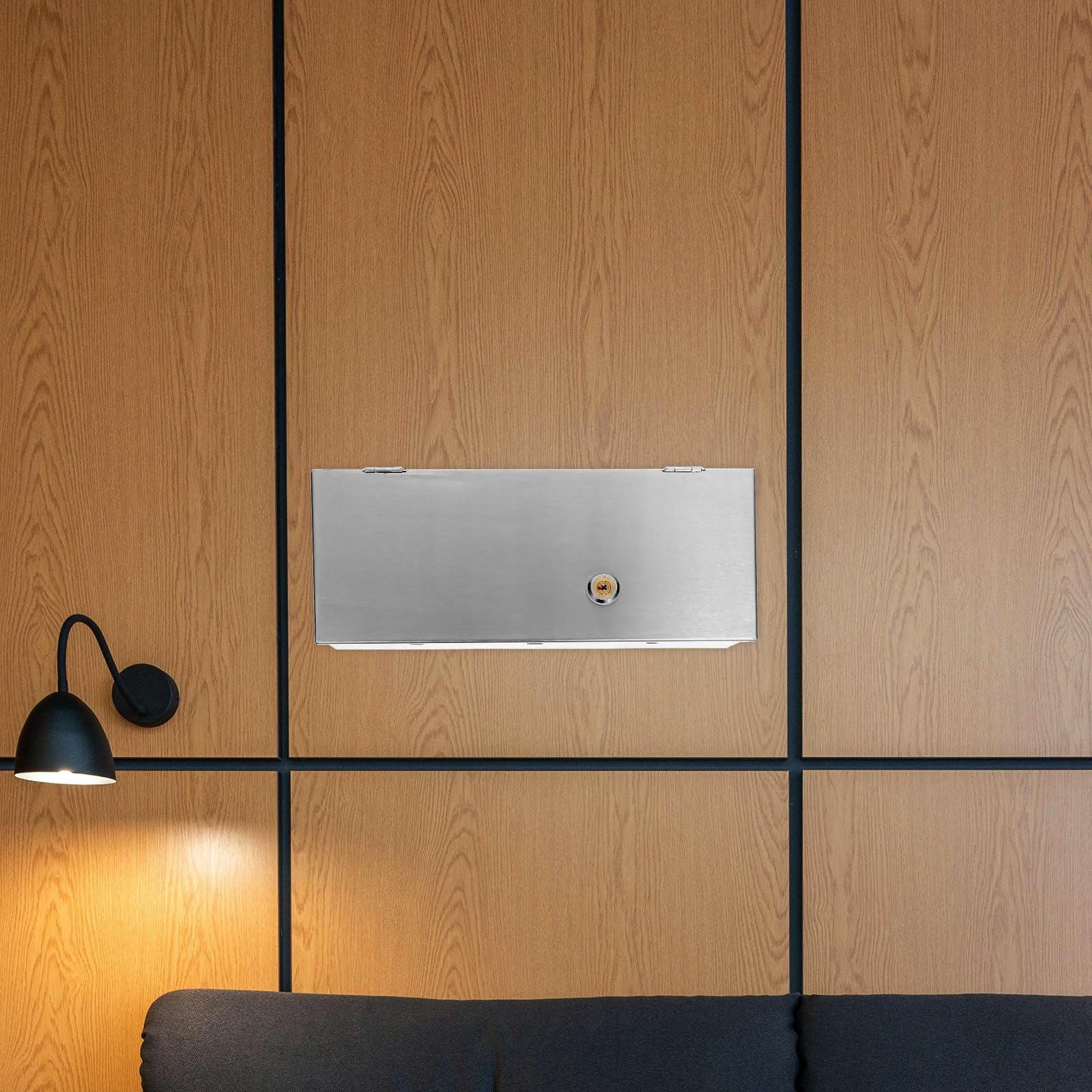 TIDTALEO Steckdosen Sicherheitsabdeckung aus Edelstahl für 86 Stück Wandsteckdosen mit Robustem Schutzgehäuse Sicherer Steckdosenschutz für Außenbereich im Modernen Design
