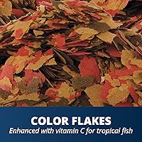 Vista 4 de Tetra Color Tropical Flakes, alimento para peces que aumentan el color, dieta nutricionalmente equilibrada para peces tropicales, 2.2 libras