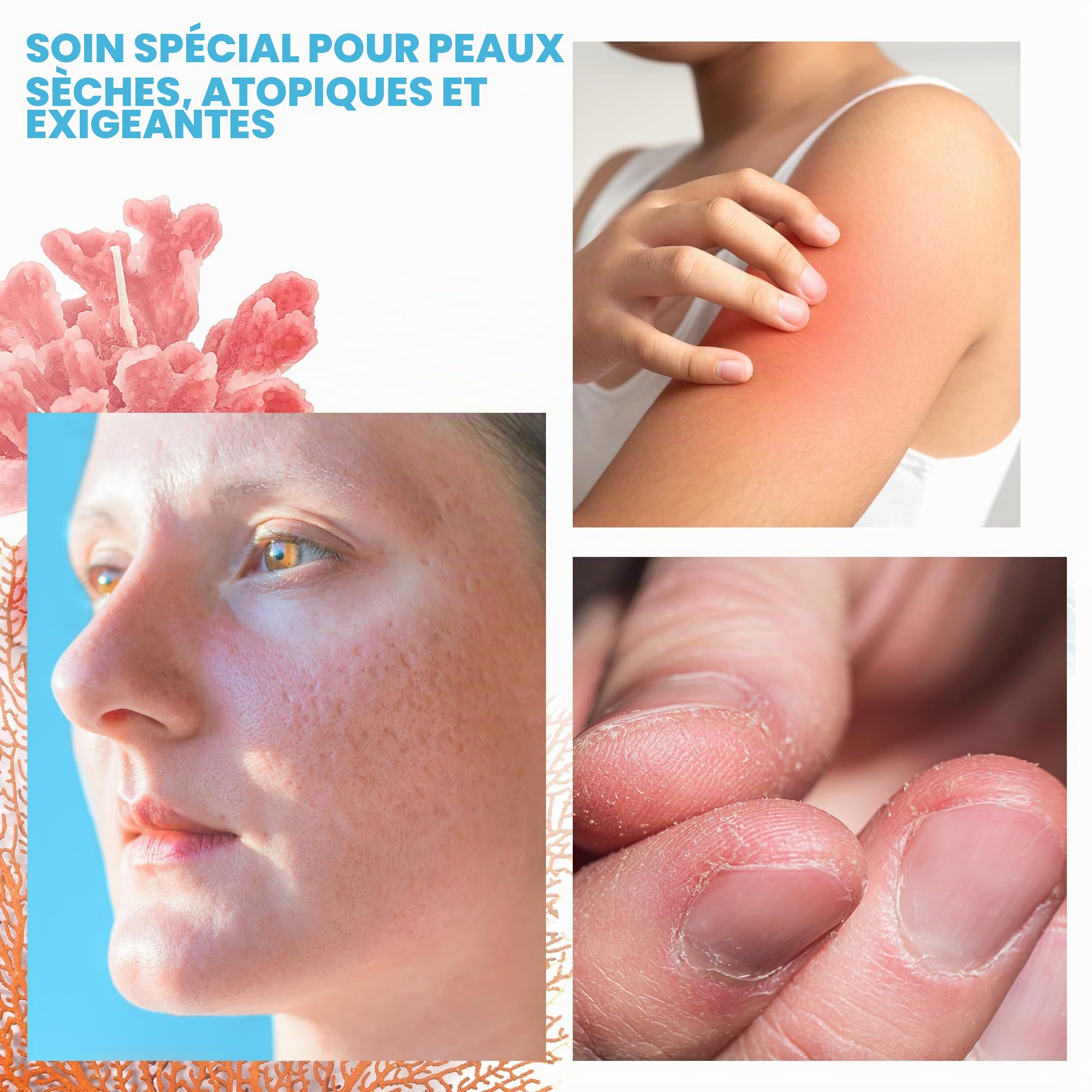 Gel Douche Perlé Extra Délicat au Collagène, Triple Action : Nettoyant Visage, Corps et Cheveux, Effet Raffermissant et Anti-Âge, Soin pour Peaux Atopiques, Sensibles et Sèches - 5000 ml